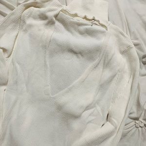 Cream color white blouse